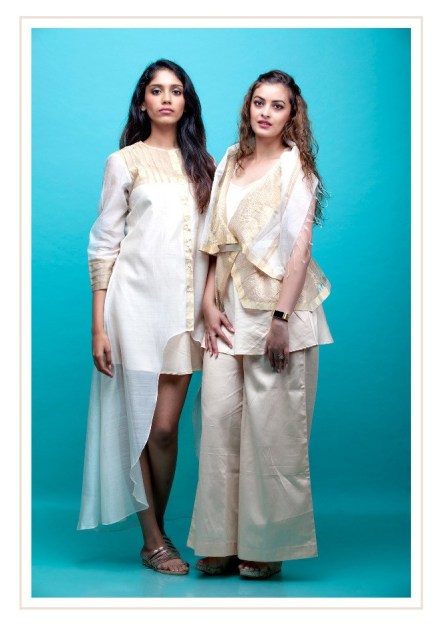 Fusion Fashion Indian textiles in contempoeary silhouettes Label Vaibbhavi P