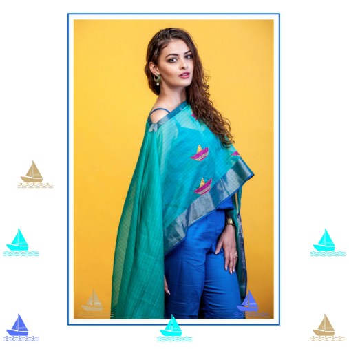 Fusion fashion Poncho and trousers Label Vaibbhavi P