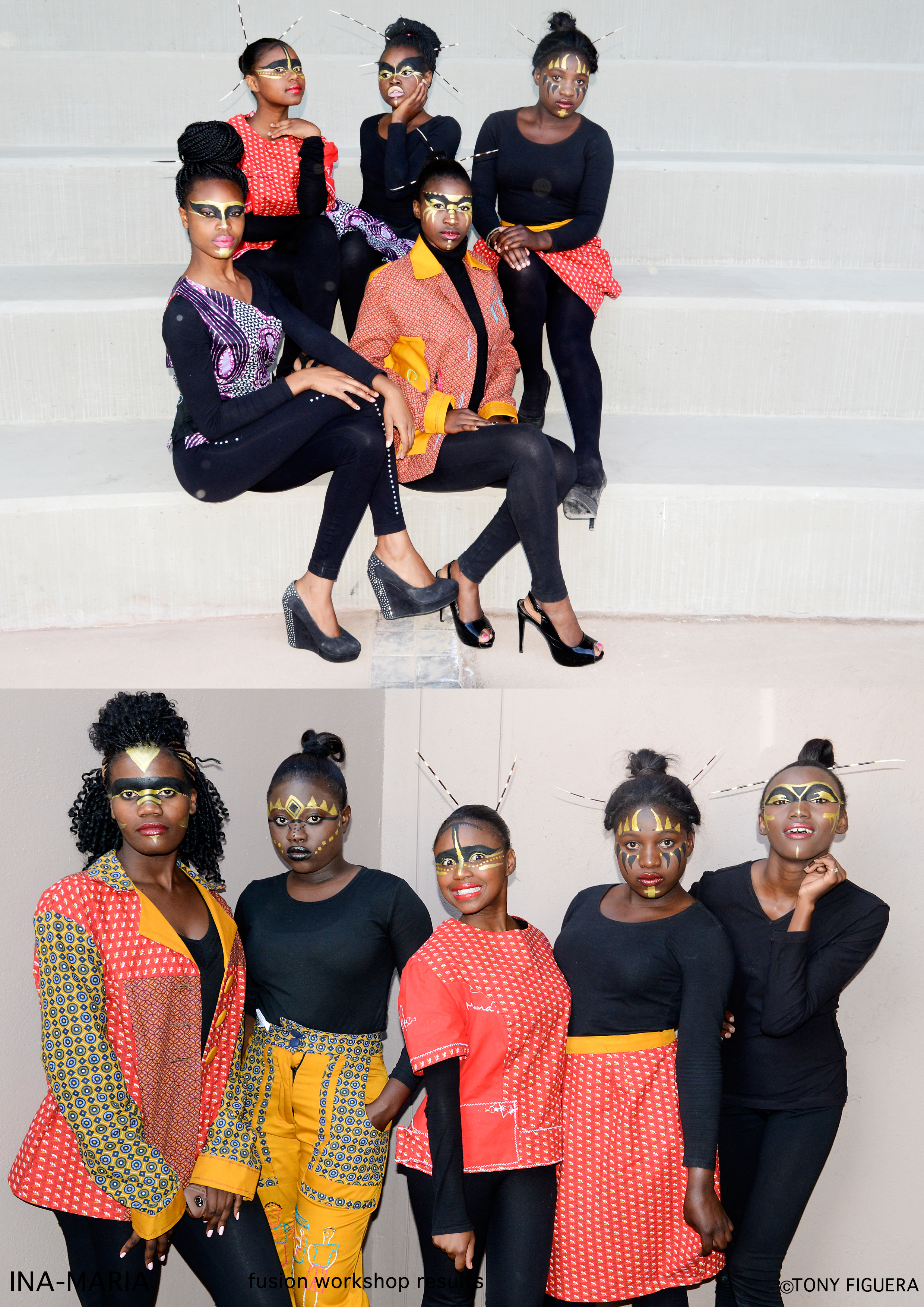 2015 Workshop results in Swakomnund COSDEF with local models before the Fashion show. taken by Tony Figuera